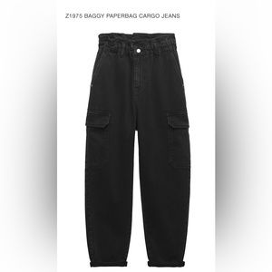 Zara Paperbag Cargo Jeans - sz 6 BNWOT